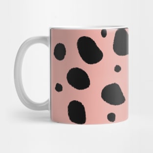 Blush Pink and Black Cheetah Print Animal Print Mug